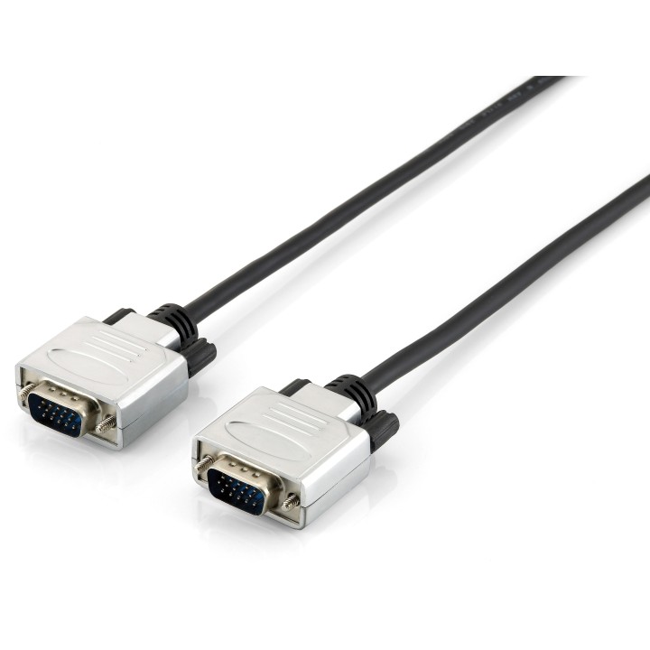 Cable EQUIP VGA/M a VGA/M 1.8m Negro/Plata (EQ118860)