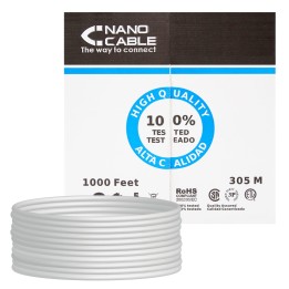 Nanocable RJ45 Cat.5e UTP AWG24 305m Gris (10.20.0304)