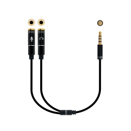 Nanocable Audio 3.5mm/M a 2x3.5mm/H 30cm (10.24.1202)