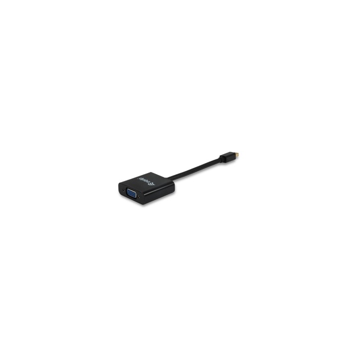 Cable EQUIP Mini DP/M a VGA/H 0.17m Negro (EQ133432)