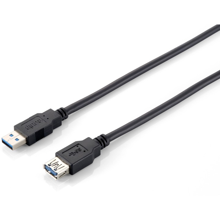 Cable EQUIP USB-A/M a USB-A/H 3m Negro (EQ128399)