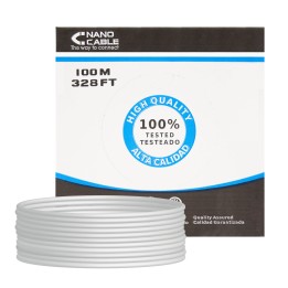 Nanocable RJ45 Cat.5e UTP AWG24 100m Gris (10.20.0302)