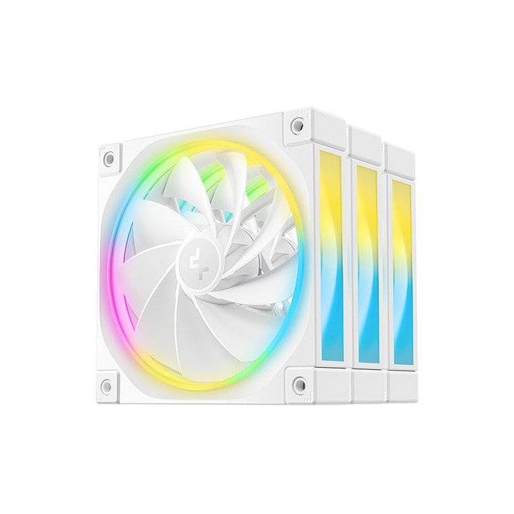 Refrigeración Aire DeepCool ARGB Universal 120mm FL12R WH-3 IN 1 Pack 3 Blancos PWM