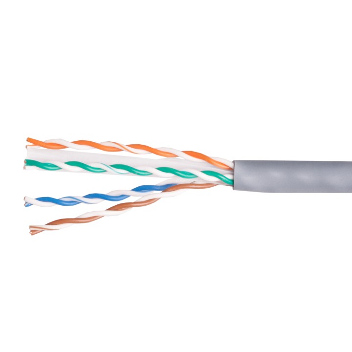 Bobina EQUIP Cat.6 U/UTP Rígido 305m Gris (EQ404532)