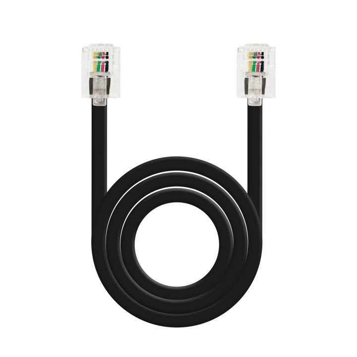 Nanocable RJ11 a RJ11 2m Negro (10.32.0102-BK-OEM)