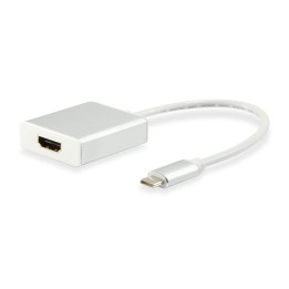 Cable EQUIP USB-C/M a HDMI/H 4K 15cm Blanco (EQ133452)