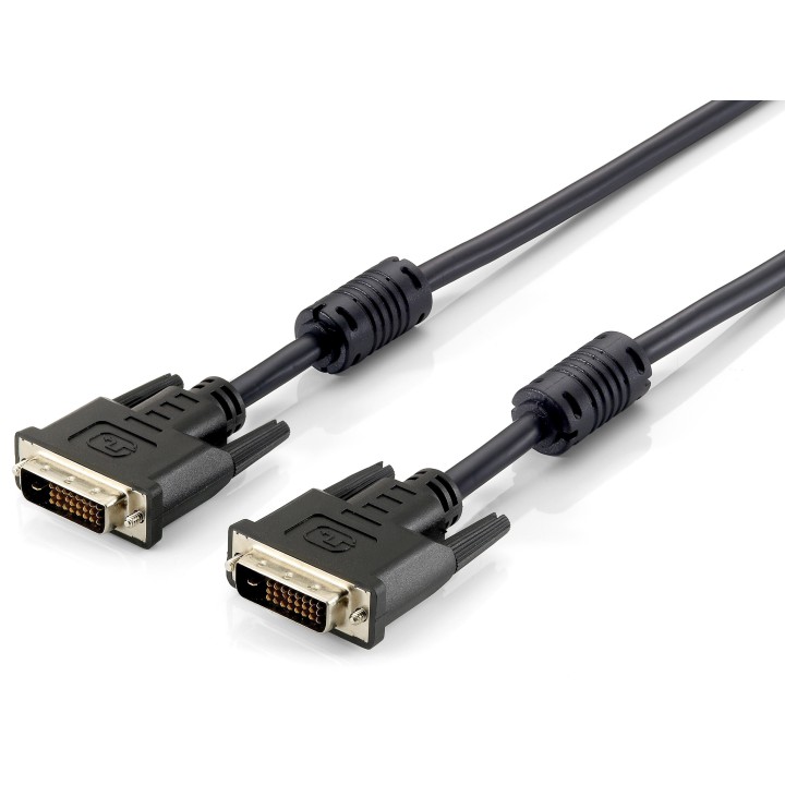 Cable EQUIP DVI-D/M a DVI-D/M 1.8m Negro (EQ118932)
