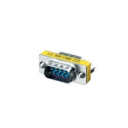 Adaptador EQUIP RS232 DB9/M a DB9/M Plata (EQ124300)