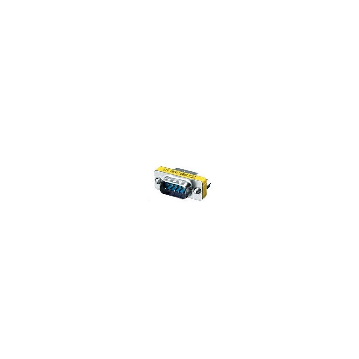Adaptador EQUIP RS232 DB9/M a DB9/M Plata (EQ124300)