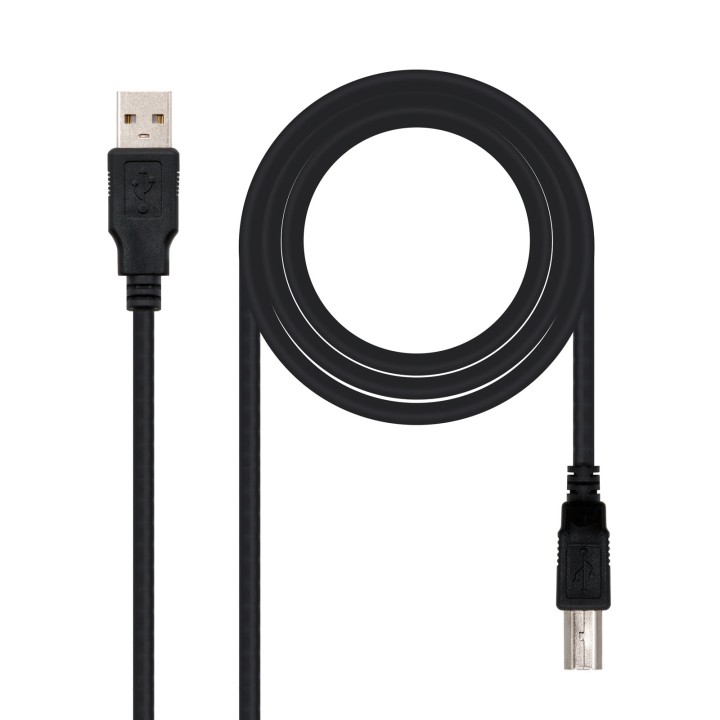Nanocable USB-A/M a USB-B/M 3m Negro (10.01.0104-BK)