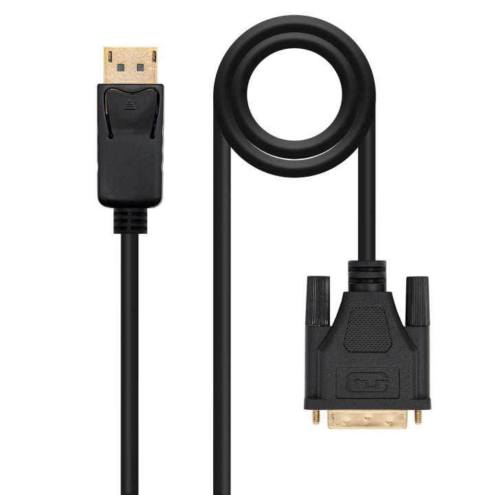 Nanocable DP/M a DVI/M 2m Negro (10.15.4502)