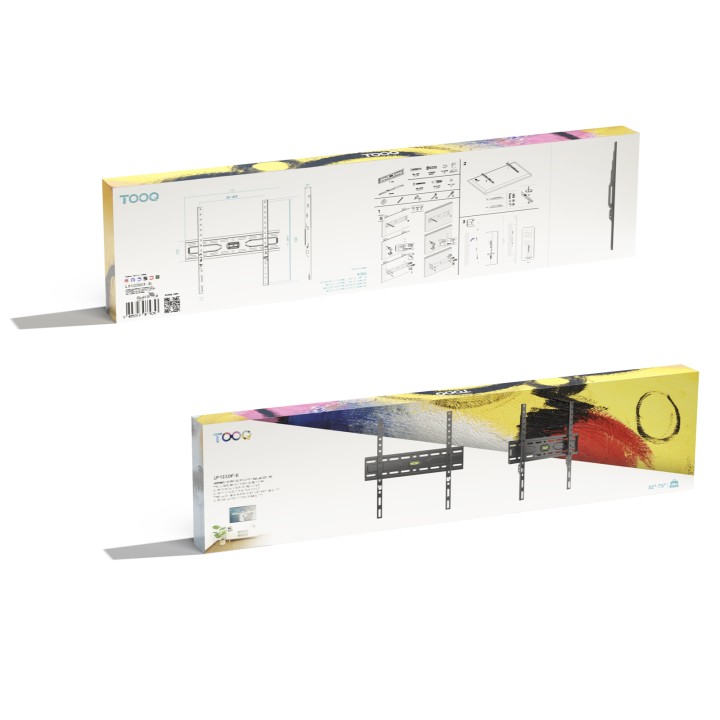 Soporte Pared TooQ 37"-86" Fijo Máx. 45Kg (LP1050F-B)
