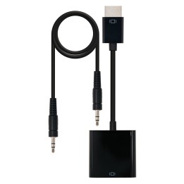 Nanocable HDMI a VGA+Audio 10cm+1.0m (10.16.2001-BK)