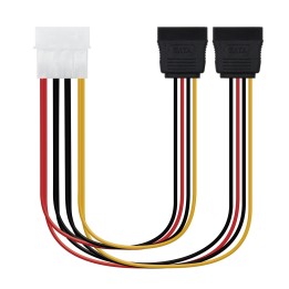 Nanocable 2xSATA a Molex (4-pin) 30cm (10.19.0102)
