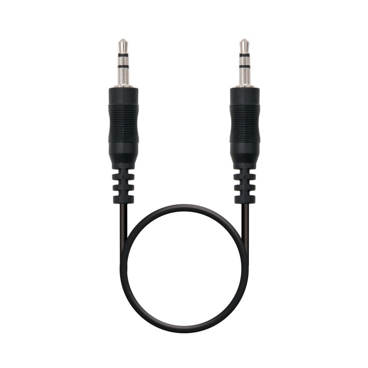 Nanocable 3.5mm/M a 3.5mm/M 0.3m Negro (10.24.0100)