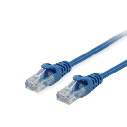 Latiguillo EQUIP Cat.6 U/UTP 0.5m Azul (EQ625437)