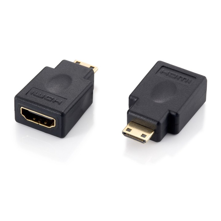 Adaptador EQUIP HDMI A/M a HDMI C/H Negro (EQ118914)