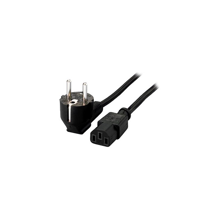 Cable Alimentación EQUIP CEE7/H a C13/H 1.8m (EQ112120)