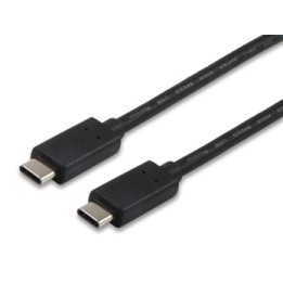 Cable EQUIP USB-C/M a USB-C/M 1m Negro (EQ12888307)