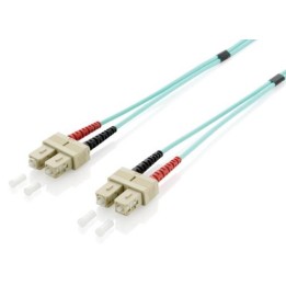 Fibra Óptica EQUIP SC/M a SC/M 1m Turquesa (EQ255321)