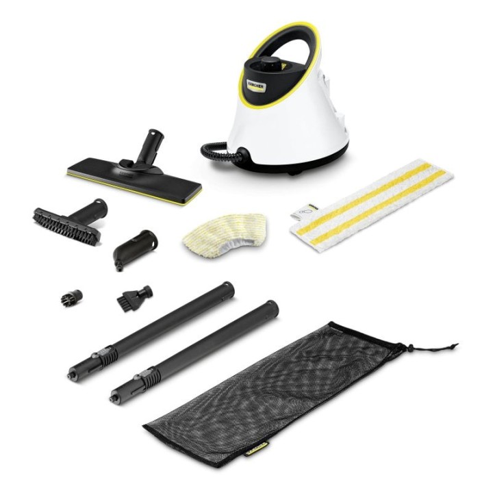 Kärcher SC 2 Deluxe Limpiadora a Vapor con Anillo LED 1L 1500 W Negro/Blanco