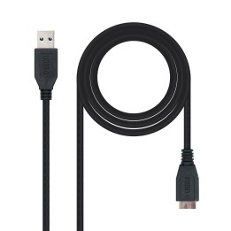 Nanocable USB-A/M a mUSB-B/M 1m Negro (10.01.1101-BK)