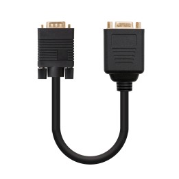 Nanocable 1xVGA/M a 2xVGA/H 20Cm Negro (10.15.1900)