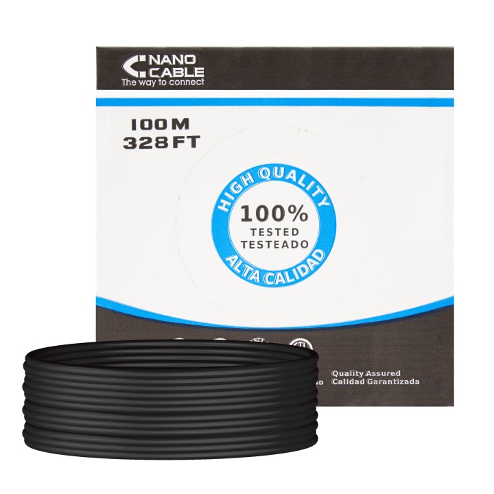Nanocable RJ45 Cat5e UTP AWG24 100m (10.20.0302-EXT-BK)