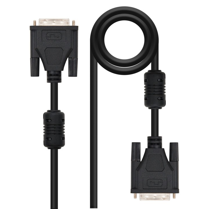 Nanocable DVI/M a DVI/M 5m Negro (10.15.0605)