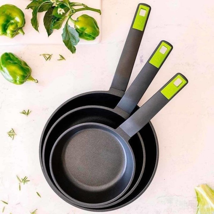 Sartén Bra Gastro A841202 Negro Pack 3 piezas 20/24/28 cm Inducción