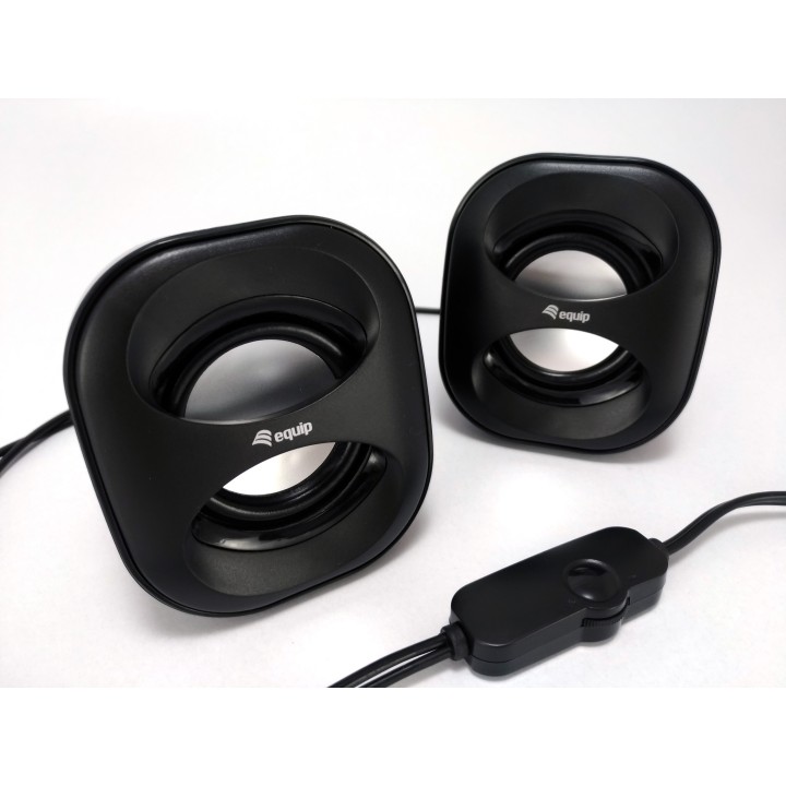 Altavoces EQUIP Life 2.0 6W 3.5mm USB Negro (EQ245330)