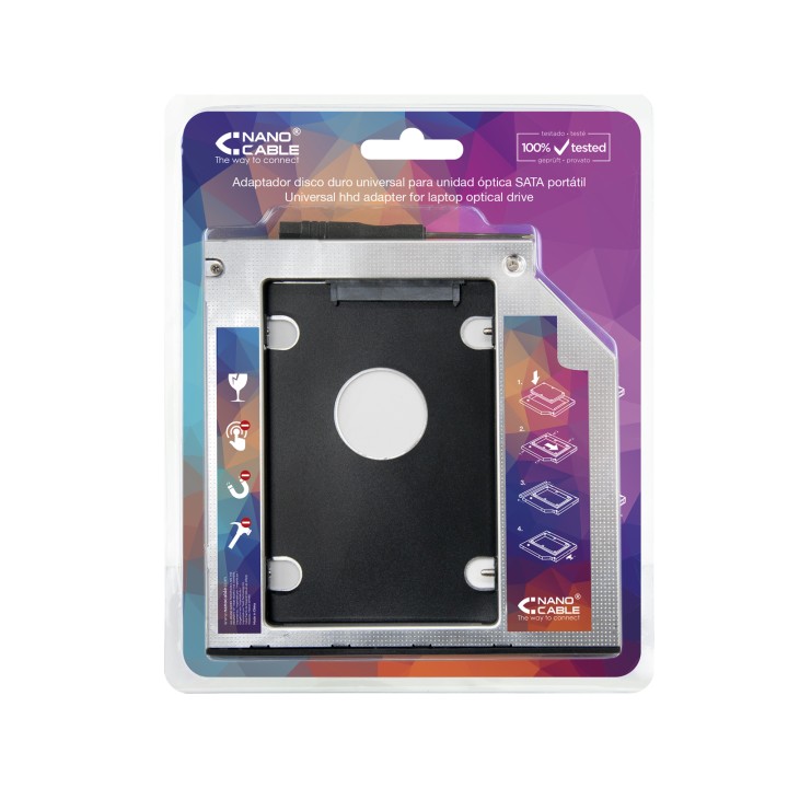 Adaptador Nanocable HDD 7mm a Optico 12mm (10.99.0102)