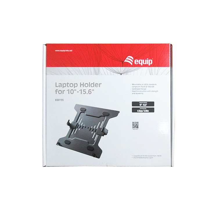 Soporte EQUIP 10"-15.6" Máx. 4.5Kg Negro (EQ650155)