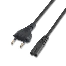 Cable AISENS CEE7/M a C7/H 1.5m Negro (A132-0173)
