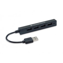 Hub CONCEPTRONIC USB 2.0 a 4xUSB 2.0 Negro (HUBBIES05B)