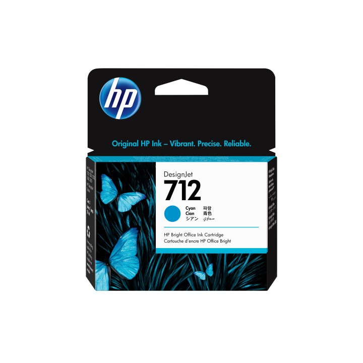 Tinta HP DesignJet 712 Cian 27ml (3ED67A)